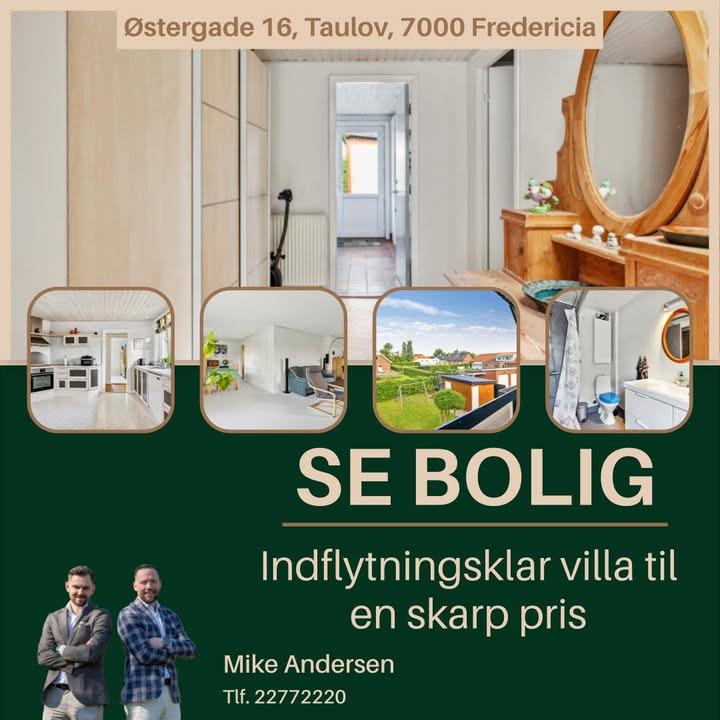 Ejendomsm&#xE6;gler Mike Andersen pr&#xE6;senterer: Indflytningsklar villa i Fredericia til skarp pris