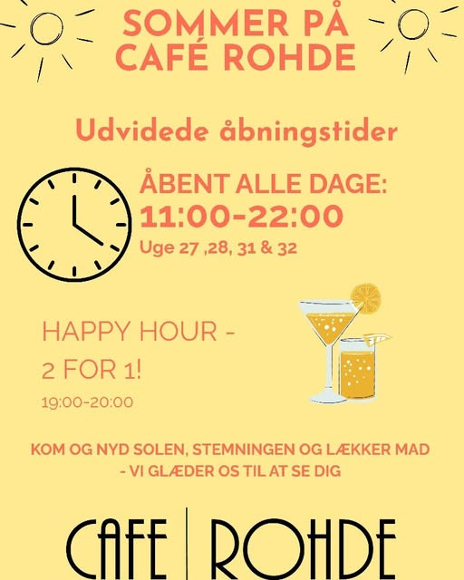 Cafe Rohde lancerer sommerkampagne med chance for at vinde drinks og nachos