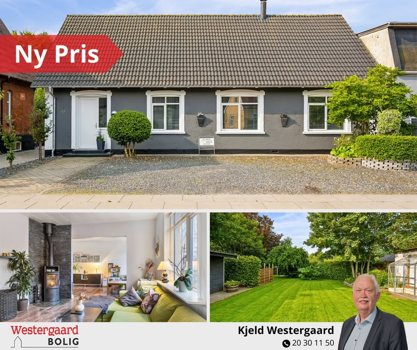 Westergaard Bolig nedsætter pris med 100.000 kr. på attraktiv ejendom i Vrå