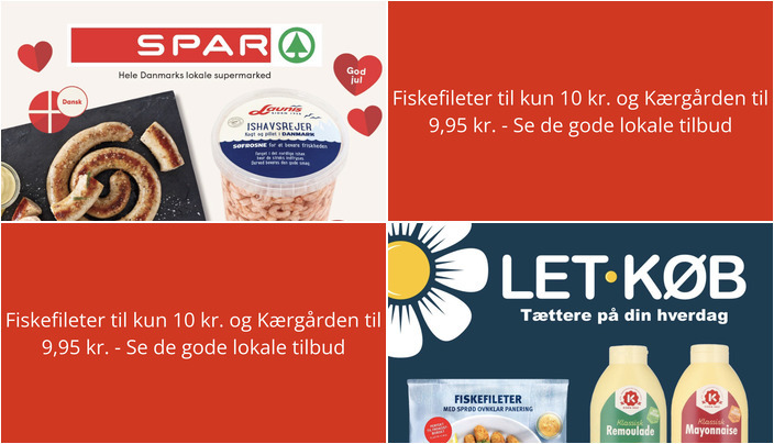 Fiskefileter til kun 10 kr. og Kærgården til 9,95 kr. - Se de gode lokale tilbud