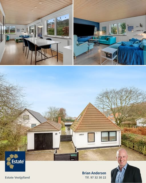 Estate Vestjylland præsenterer veludnyttet hjem tæt på fjorden i Ringkøbing
