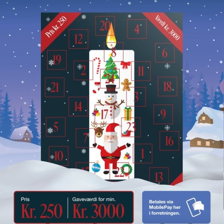 SuperBrugsen Hammerum tilbyder kalenderlys til halv pris med stor gaveværdi