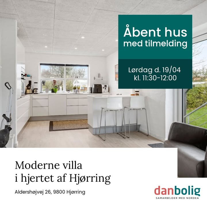 Danbolig Hjørring inviterer til åbent hus i påsken på Aldershøjvej 26