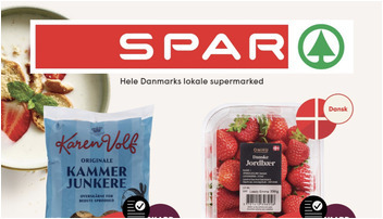 Friske danske jordbær til 25 kr. og kammerjunkere til 18 kr. hos Spar