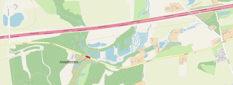 Esbjergvej spærres en uge vest for Hvilested Lystfiskersøer på grund af udskiftning af underføring ved Truds Å