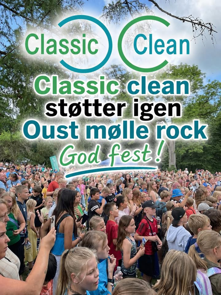 Classic Clean støtter Oust Mølle Rock igen i år