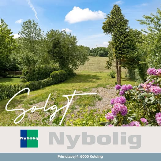 Nybolig Kolding fejrer salg af ejendom på Primulavej 4 i Kolding