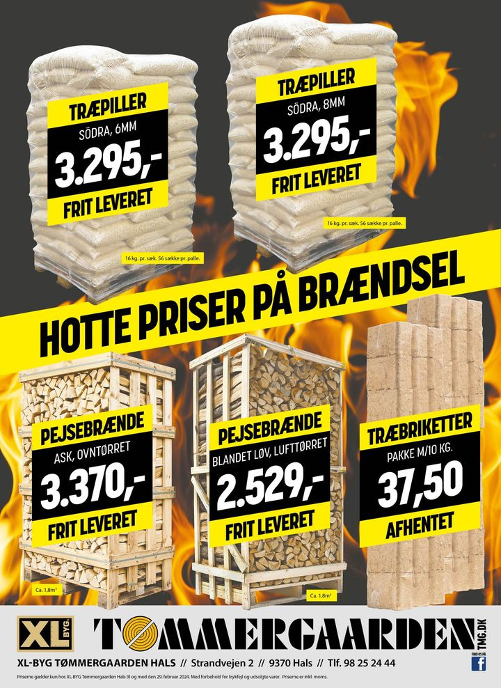 XL Byg Tømmergaarden Hals tænder op for vinteren med hotte priser på brændsel