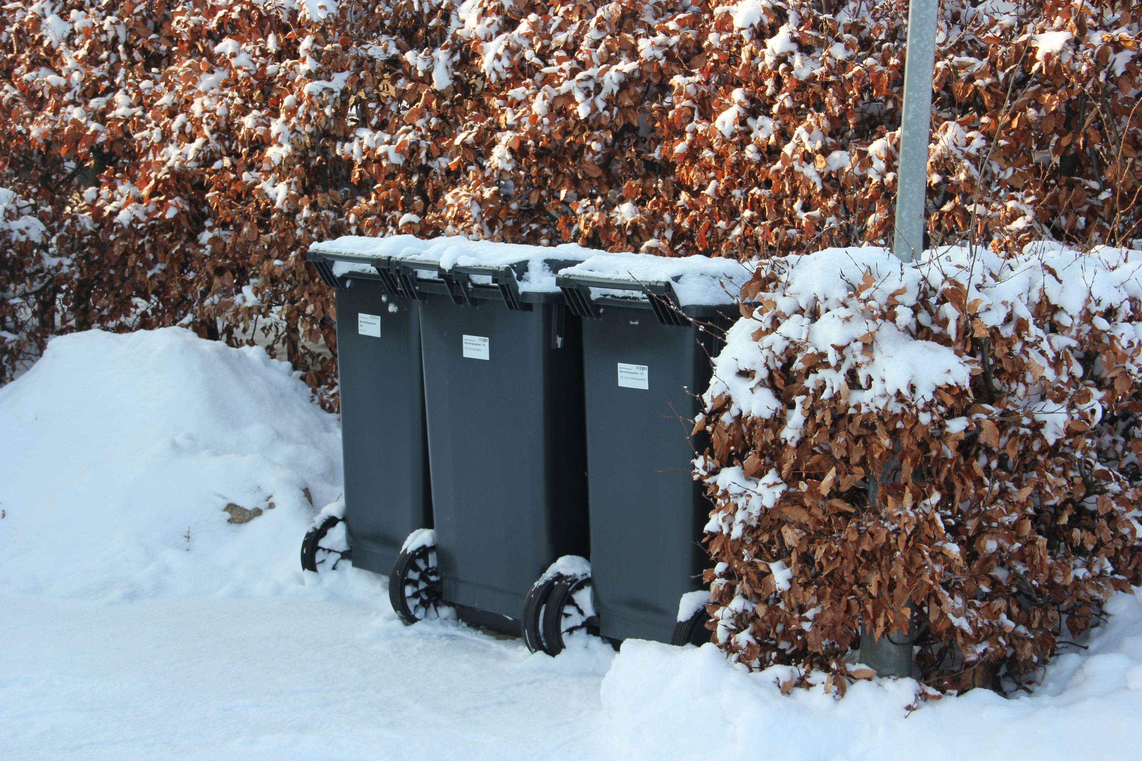 Sne og is giver problemer for affaldstømning i Vejle – nu åbner midlertidig ordning på genbrugspladser