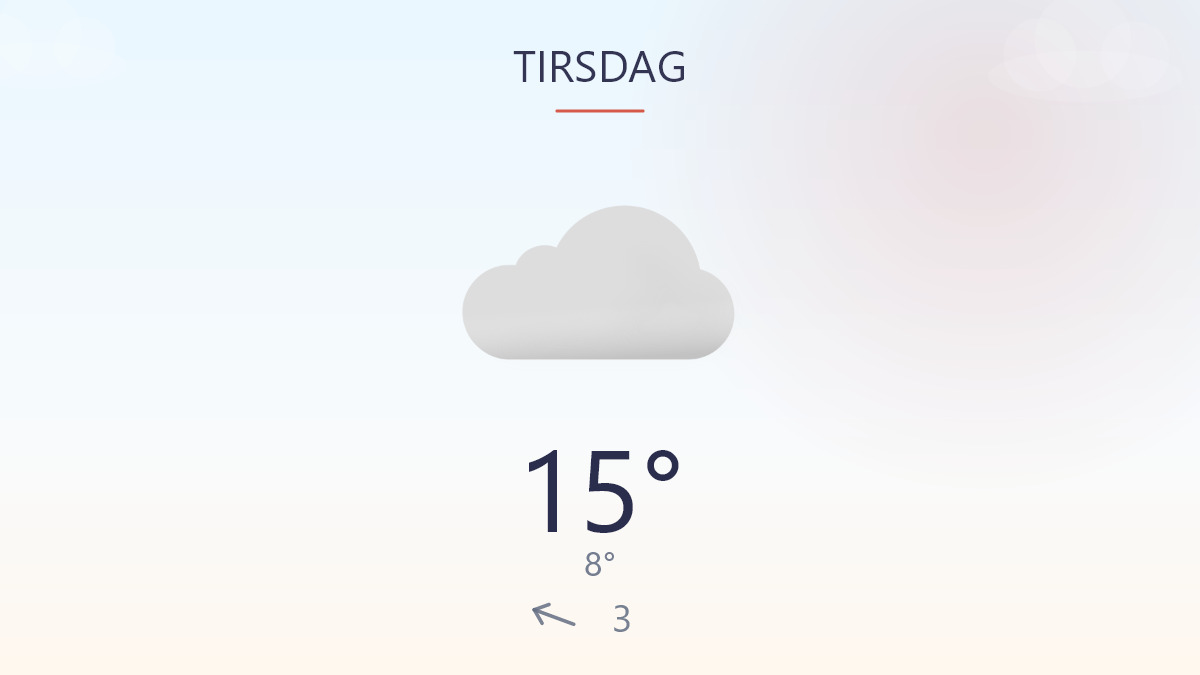 Kølig start, mild dag og stille vejr