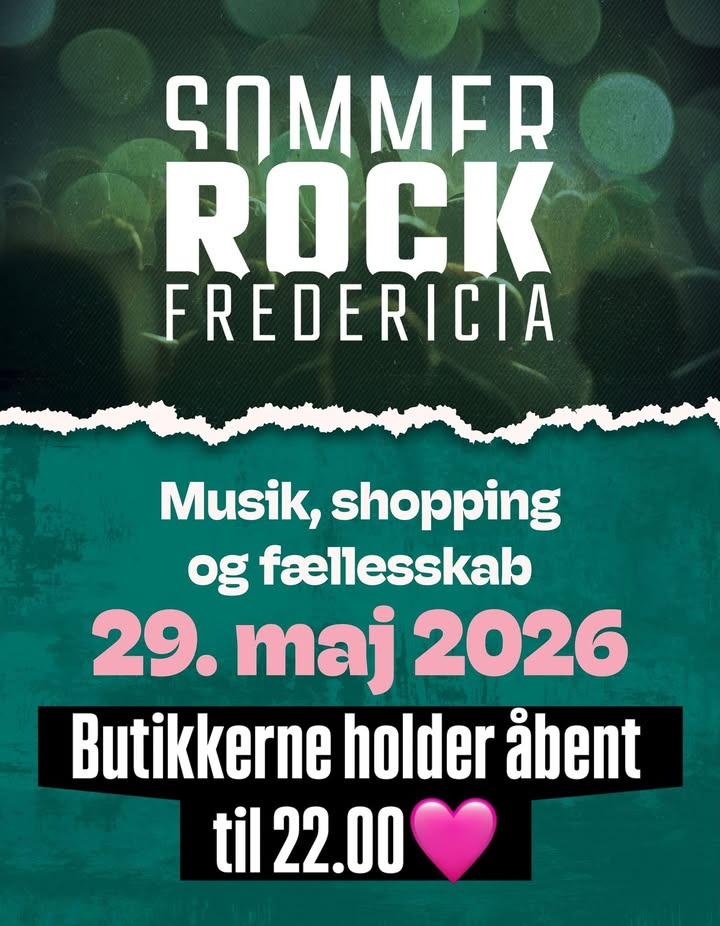 FREDERICIA VINHANDEL holder åbent til kl. 22.00 til sommer rock
