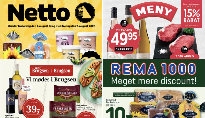 Gode tilbud på Spier PS Vin til 39 kr. og Pepsi eller Faxe Kondi til 9,95 kr.