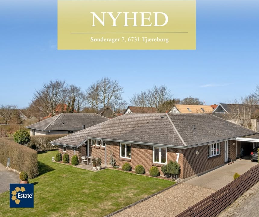 Family-friendly villa with sunny garden for sale in Tjæreborg, announces ESTATE Robin Thybo Esbjerg & Varde
