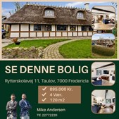 Ejendomsmægler Mike Andersen præsenterer charmerende villa i Fredericia til 895.000 kr.