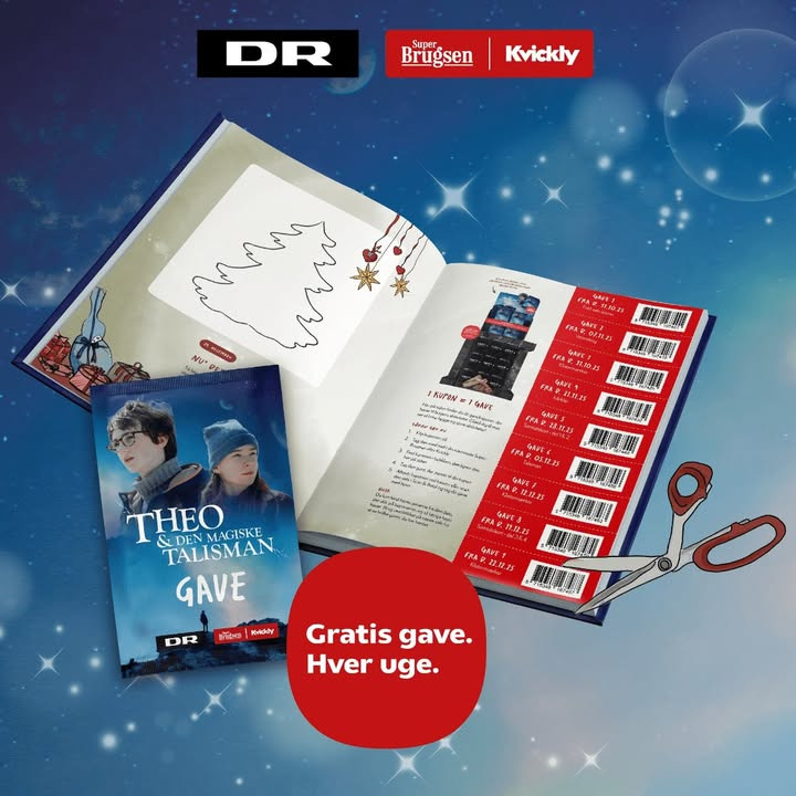 SuperBrugsen Dronninglund giver gratis gave til Theo & Den Magiske Talisman-aktivitetsbogen