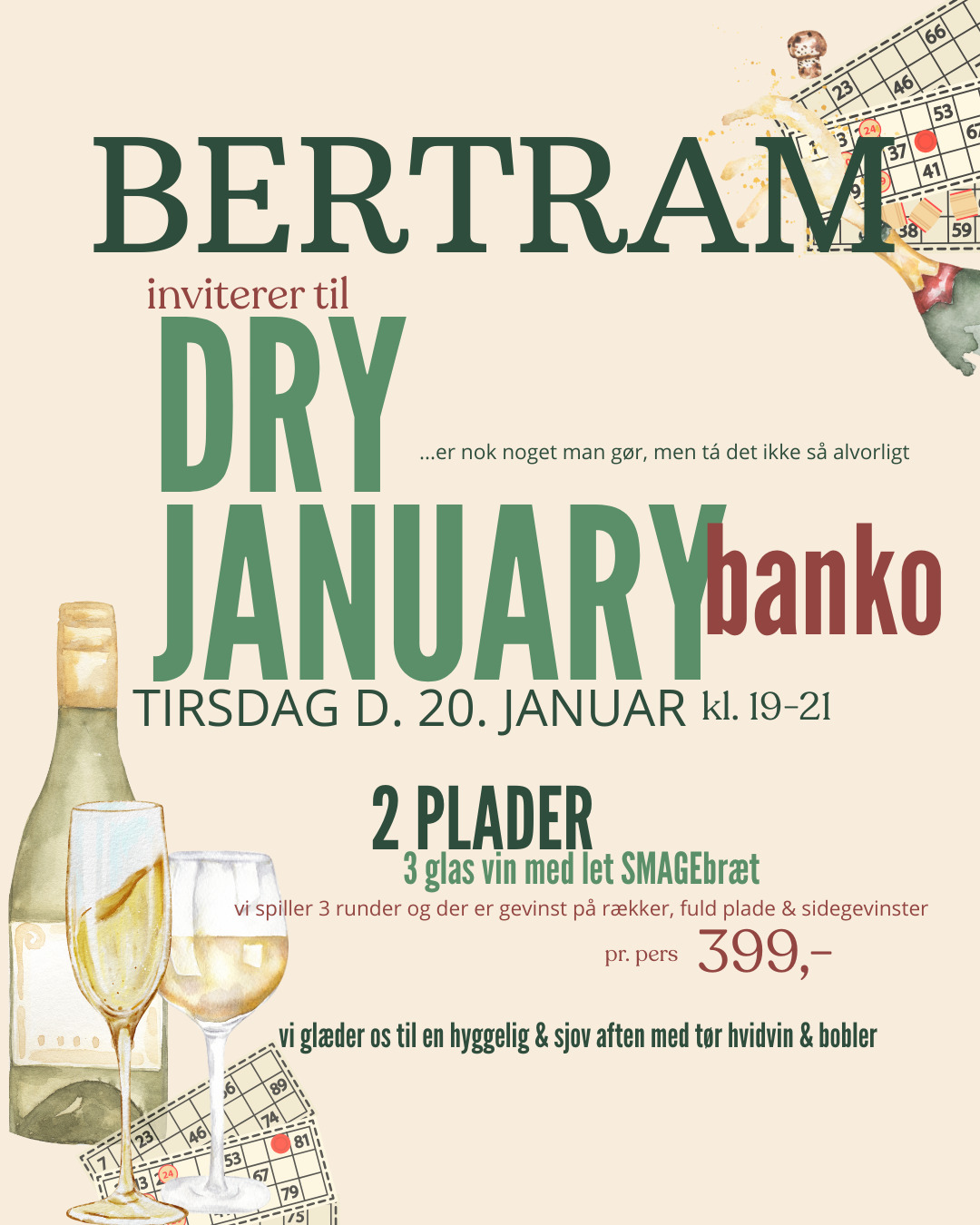 Vinoplevelser i Grenaa: Tør januar og champagne fredagsbar