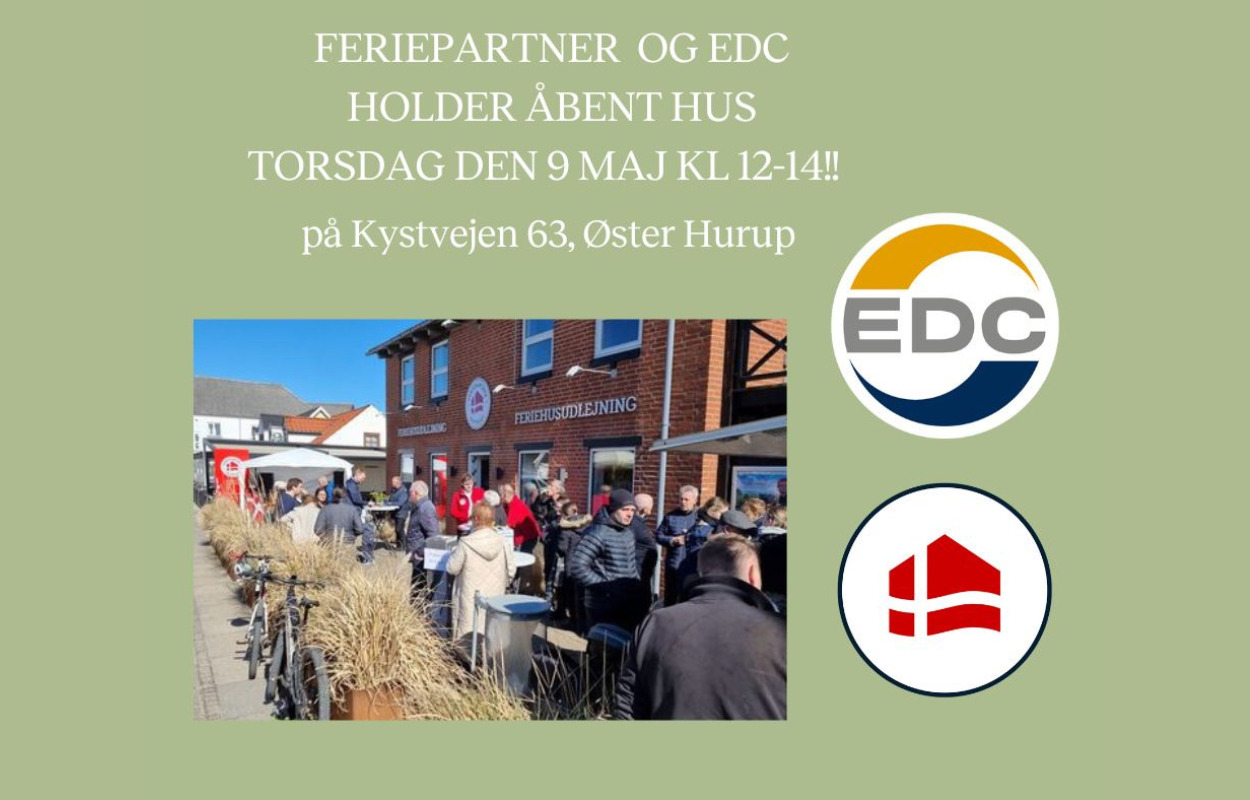Feriepartner Kattegat og EDC Hadsund og Øster Hurup holder Åbent Hus med pølser og livemusik