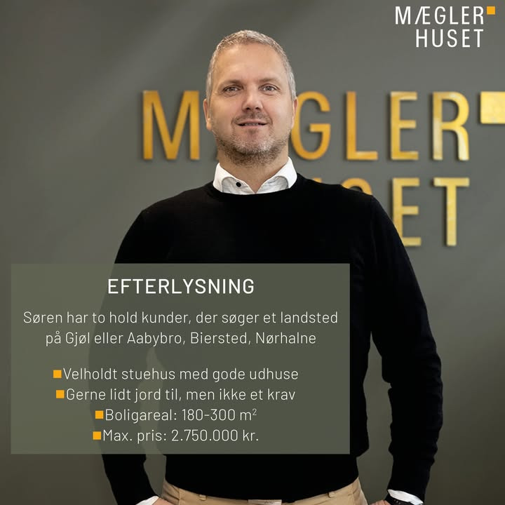 Mæglerhuset - Aabybro leder efter landsted til købere i Jammerbugt