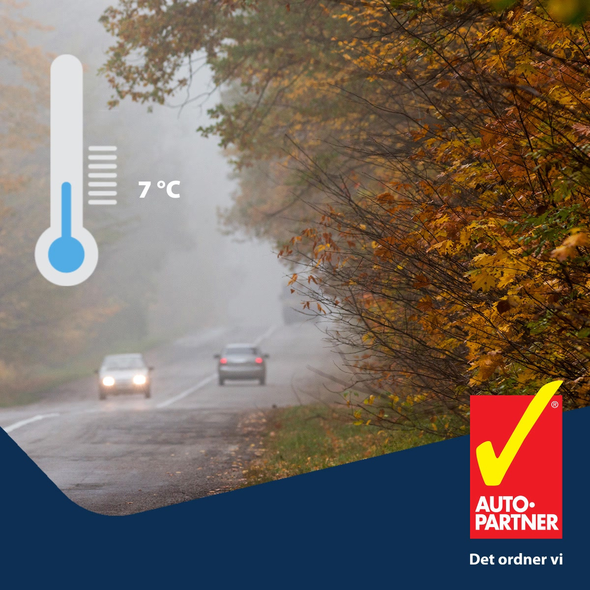 Tårs Autoteknik anbefaler at skifte til vinterdæk ved temperaturer under 7 grader