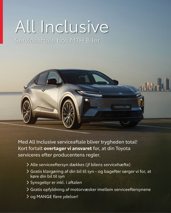 MTH Biler præsenterer All Inclusive serviceaftale for bekymringsfri kørsel