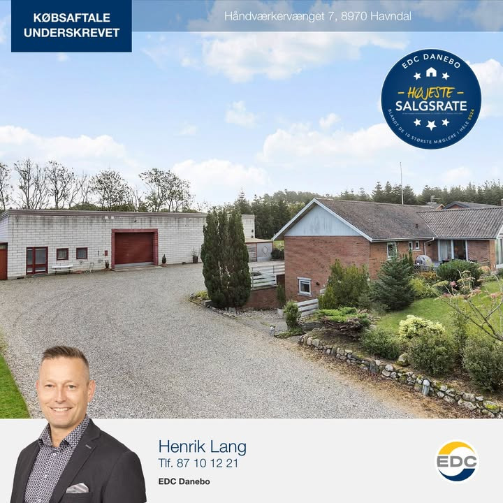 EDC Danebo indgår aftale om boligsalg på Håndværkervænget 7, Havndal