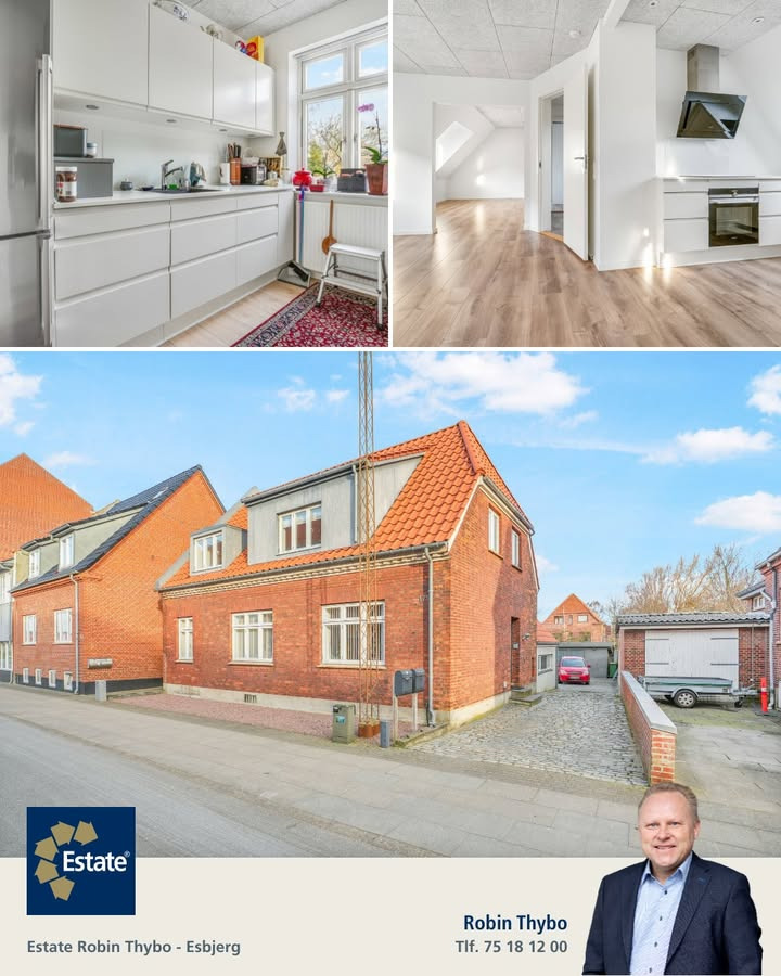 Moderniseret dobbeltbolig i hjertet af Esbjerg til salg hos ESTATE Robin Thybo Esbjerg & Varde