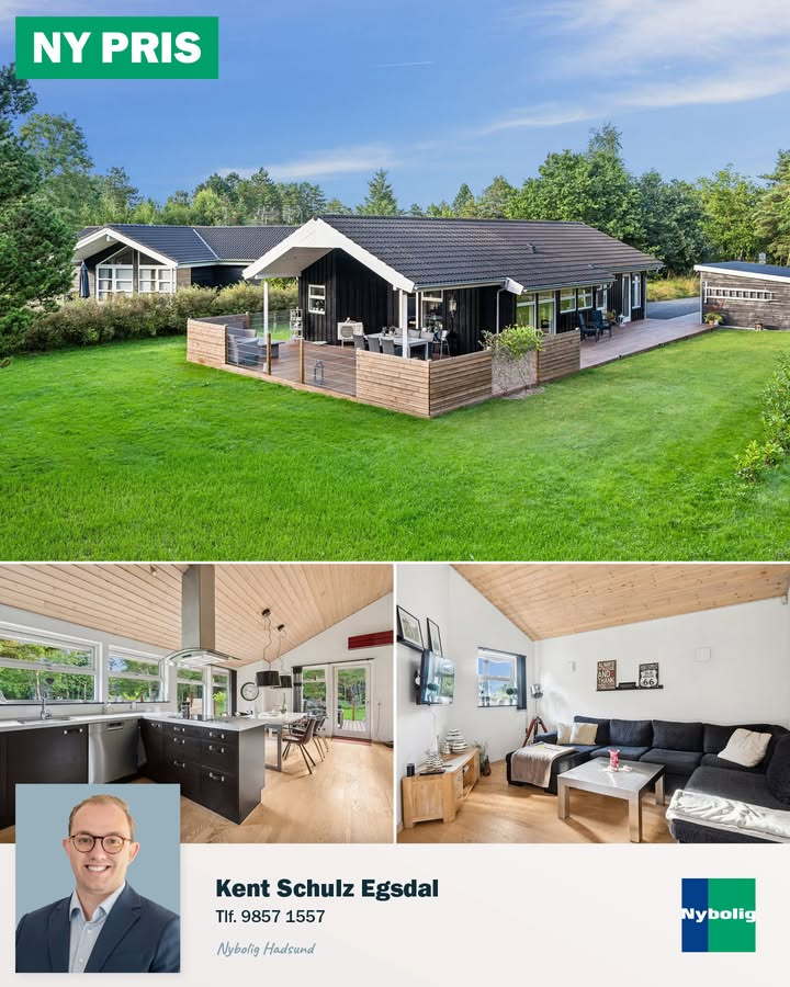 Nybolig Hadsund annoncerer prisfald på charmerende sommerhus i Helberskov