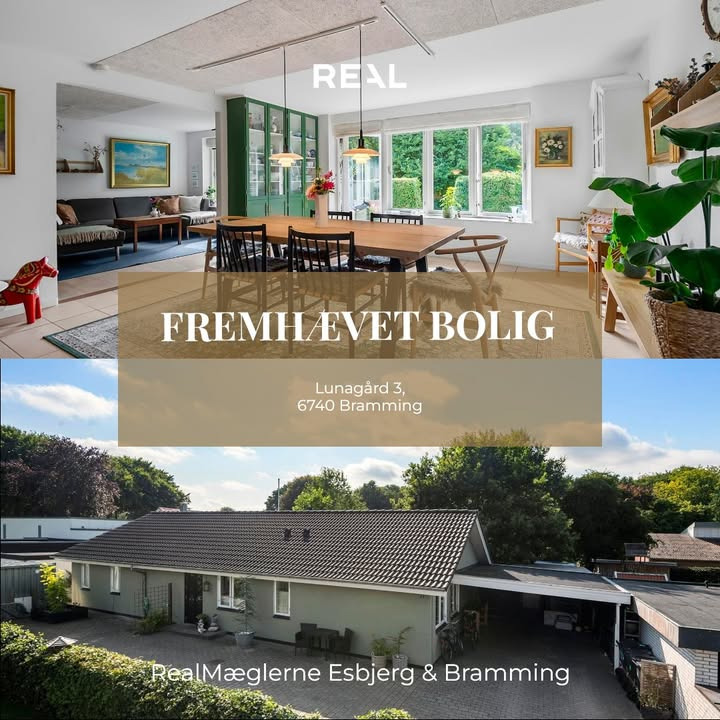 RealMæglerne Esbjerg og Bramming fremhæver familievilla på attraktiv beliggenhed i Bramming
