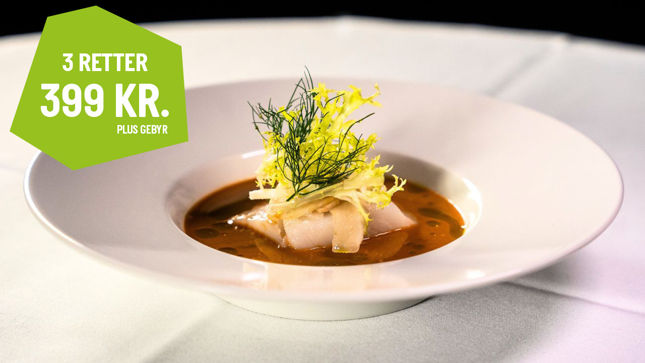 Eksklusiv 3-retters middag på Restaurant Gro i Varde
