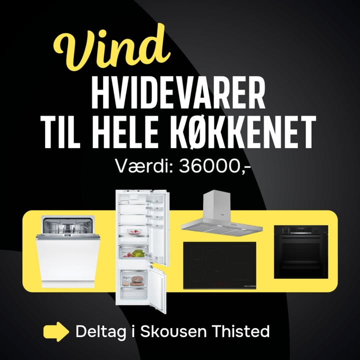 Skousen Thisted udlodder hvidevarer til en værdi af 36.000 kr.