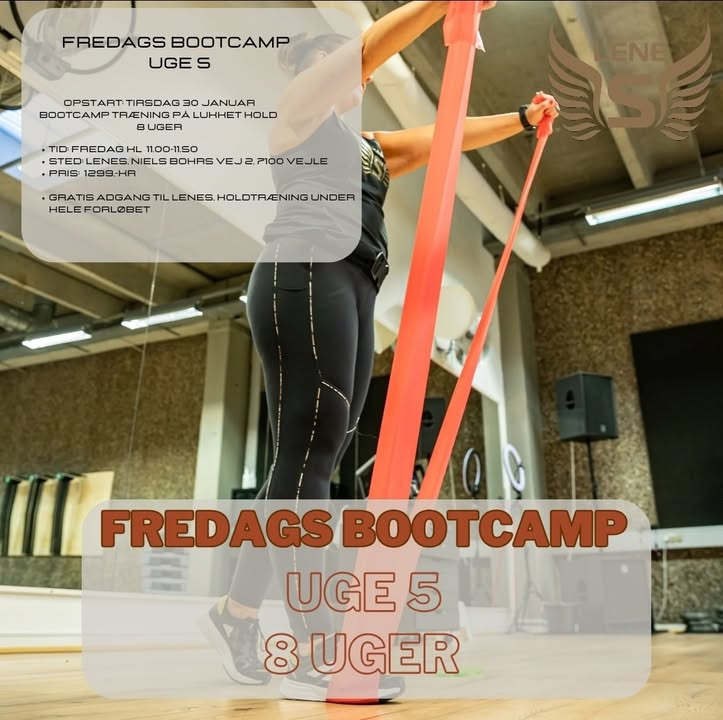 Fredags bootcamp uge 5 hos LeneS: Kom i form og få sved på panden