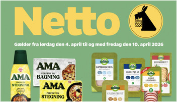Netto-tilbud: AMA flydende produkter til 10 kr. og sodavand fra Faxe Kondi eller Pepsi Max til 69 kr.