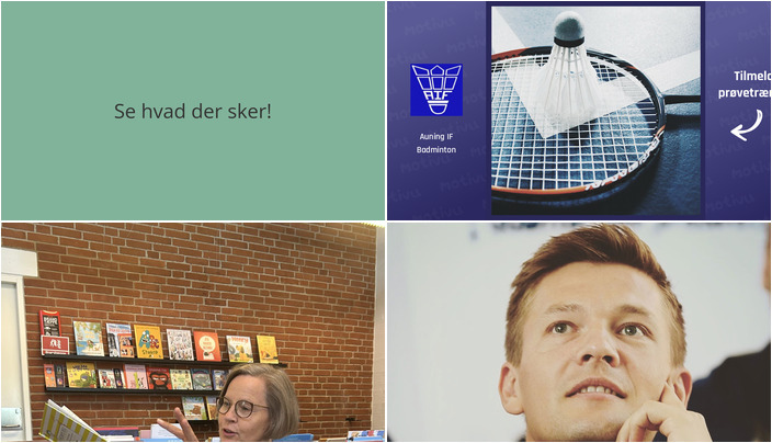 Oplevelser i Auning: Fra badminton for børn til inspirerende foredrag med Lasse Svan