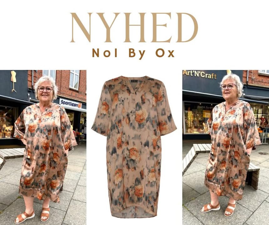 GARDEROBEN præsenterer nyhed fra No1 by OX: smuk og luftig kjole med guld detaljer