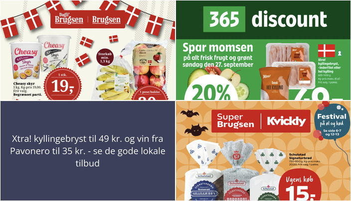 Xtra! kyllingebryst til 49 kr. og vin fra Pavonero til 35 kr. - se de gode lokale tilbud