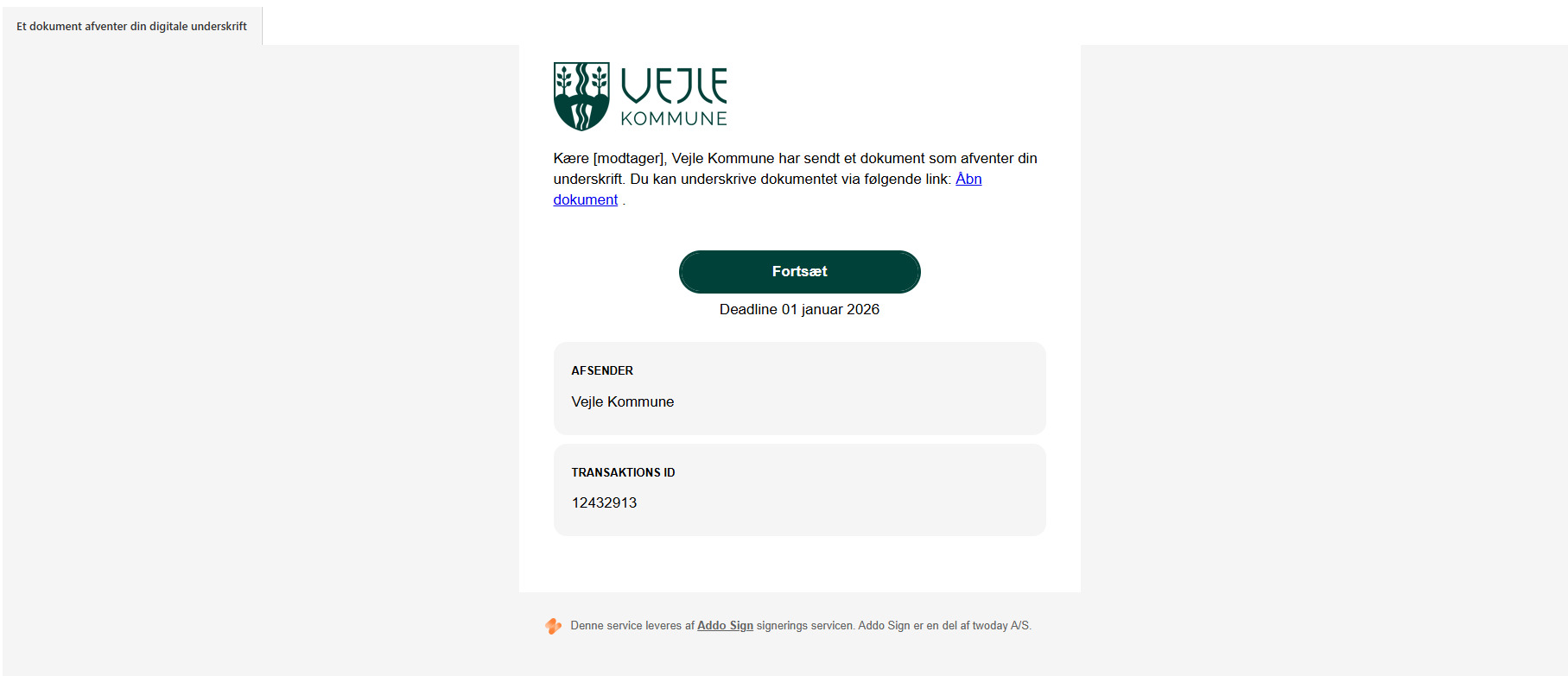 Vejle Kommune gør det nemt og sikkert at underskrive dokumenter digitalt med MitID