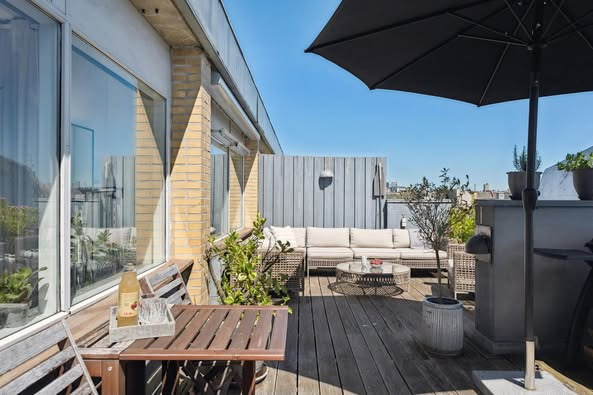 Nyhed fra &LIVING Aalborg: Eksklusiv lejlighed med privat tagterrasse på Frederiksberg C