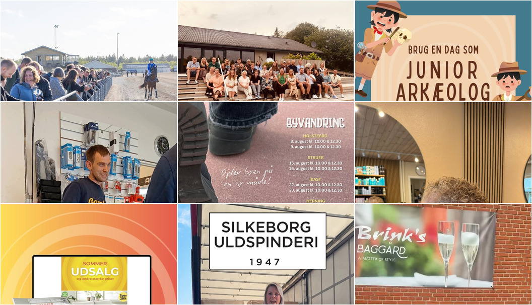 Nyt fra Gimsinghoved, BioCirc Trav Arena Skive, Livingshop Holstebro og 11 andre