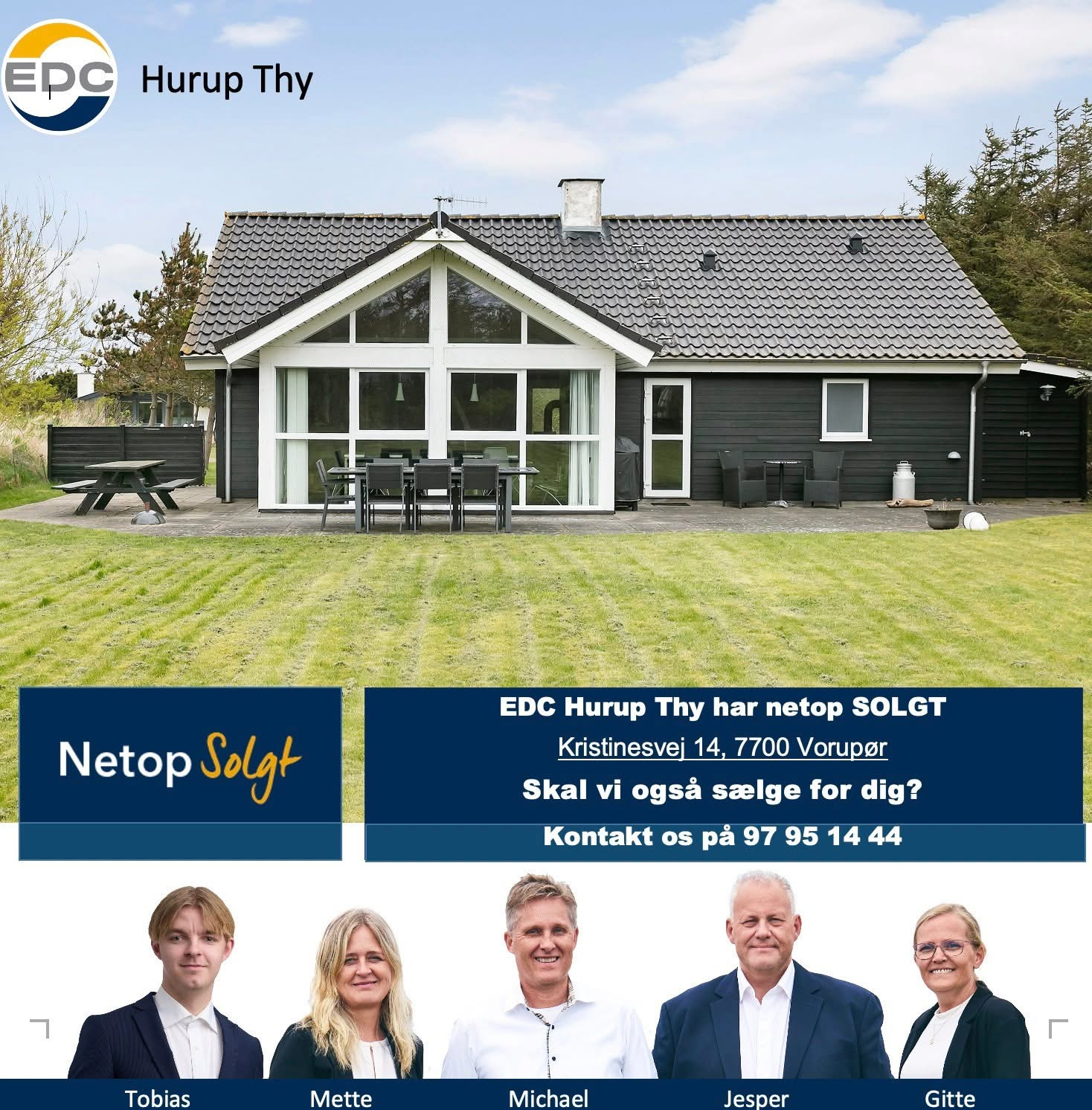 EDC Hurup Thy ønsker tillykke med din bolighandel og tilbyder gratis salgstjek