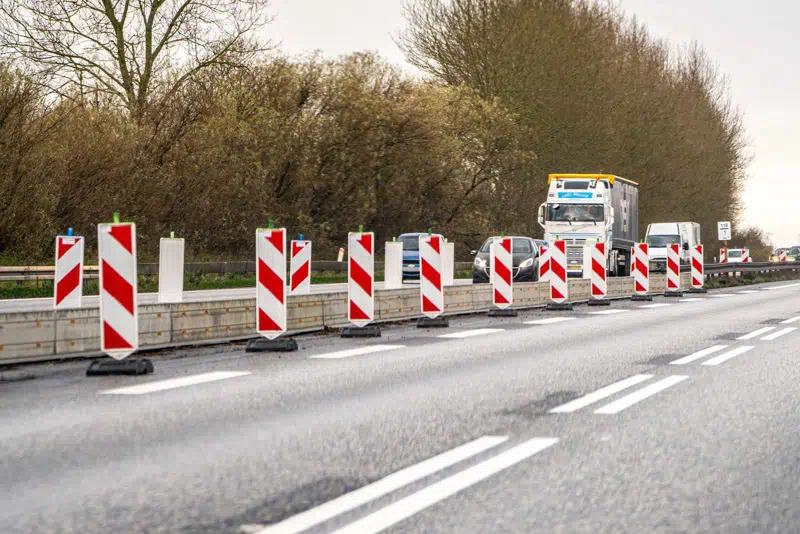 Længere forsinkelser end ventet under vejarbejde ved Kolding motorvej