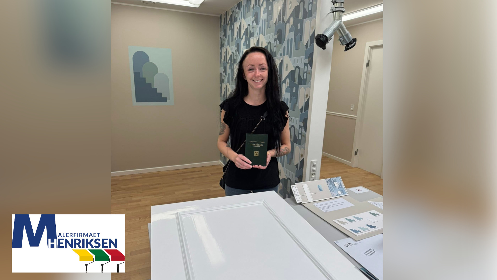 Fra lærling til svend: Simone har fundet sin plads hos Malerfirmaet Henriksen