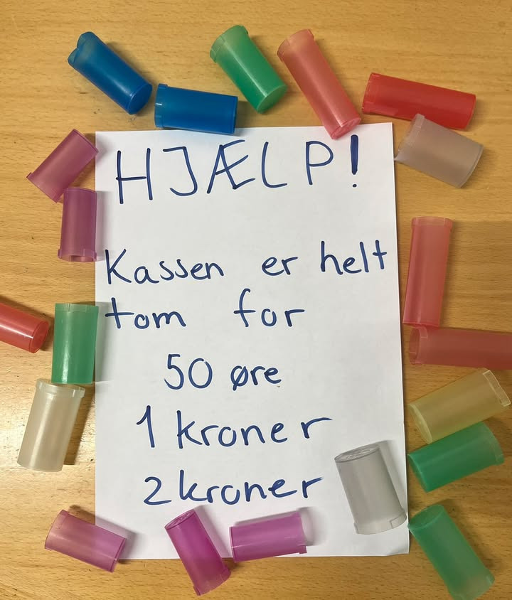 MIN KØBMAND I ASP mangler mønter: Byt småpenge til sedler hos os