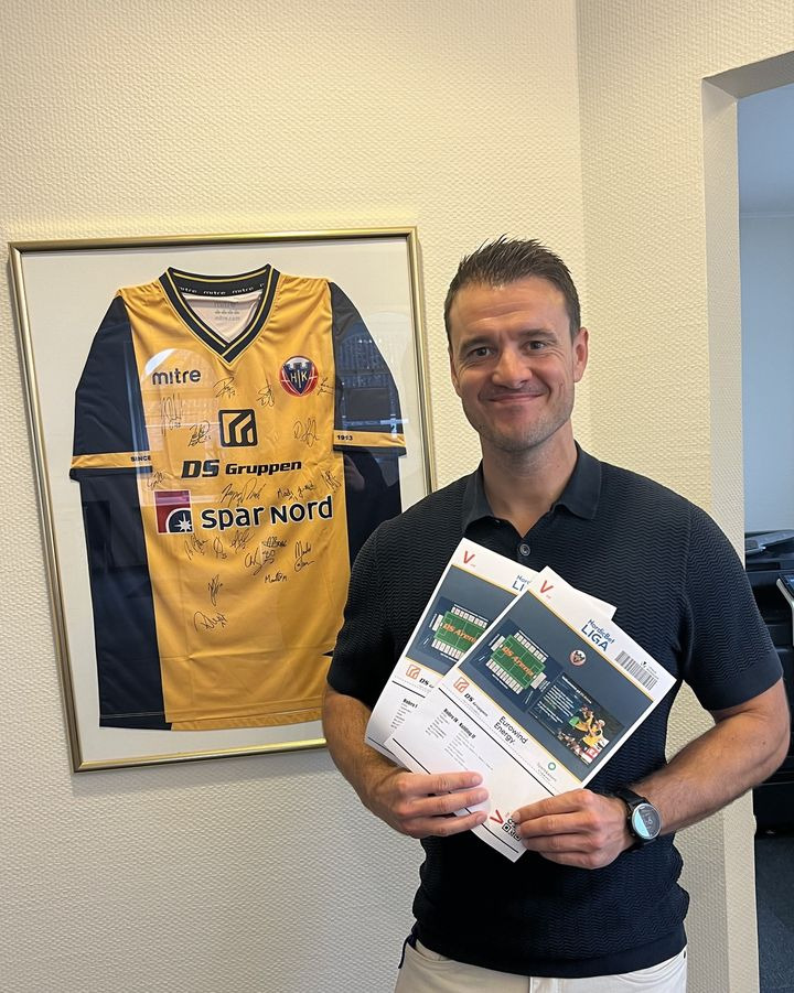 EDC Søren Jensen udlodder VIP billetter til fodboldkampen Hobro IK - Kolding IF