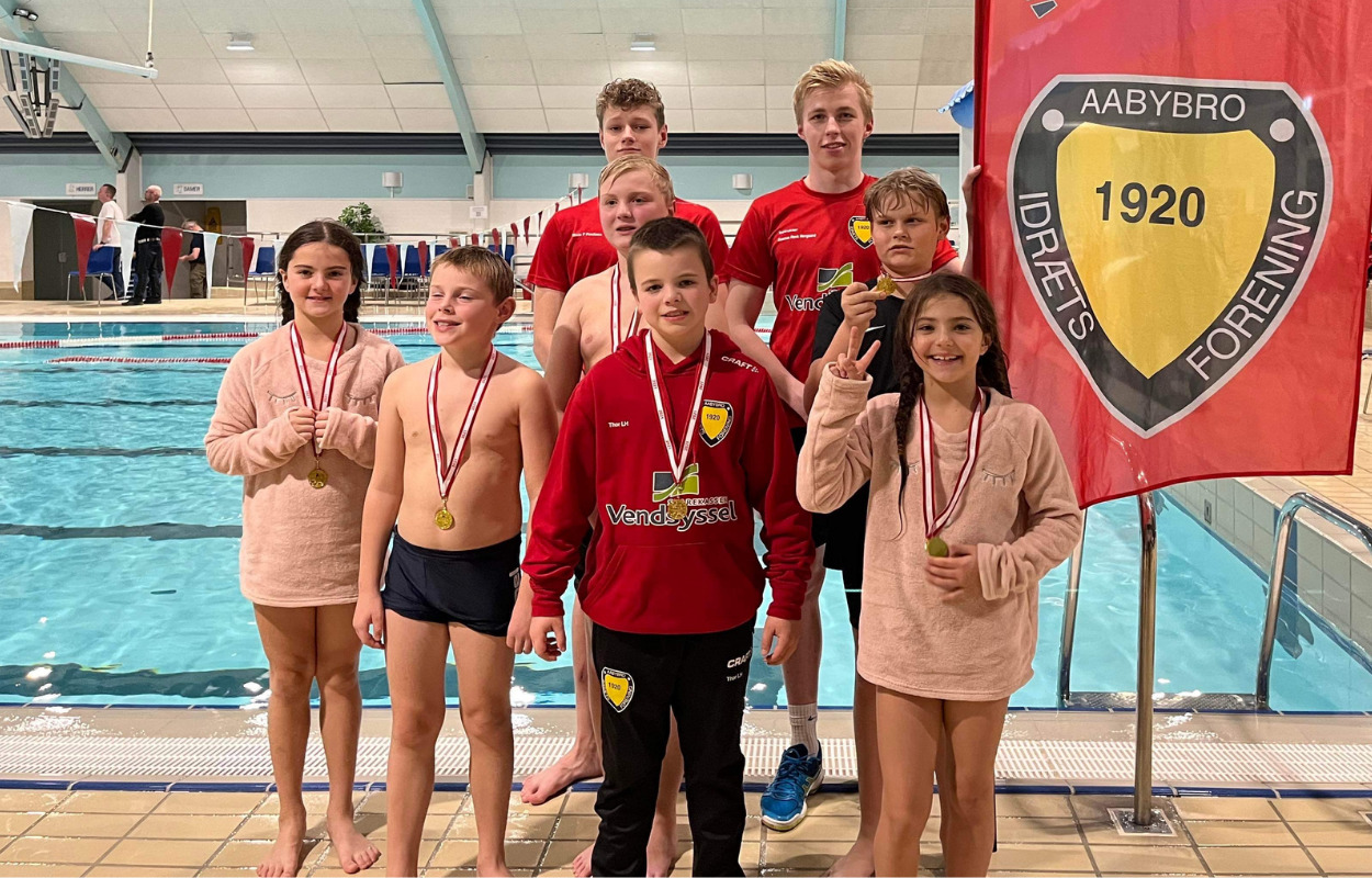 Aabybro IFs nye svømmere fik sig en god oplevelse