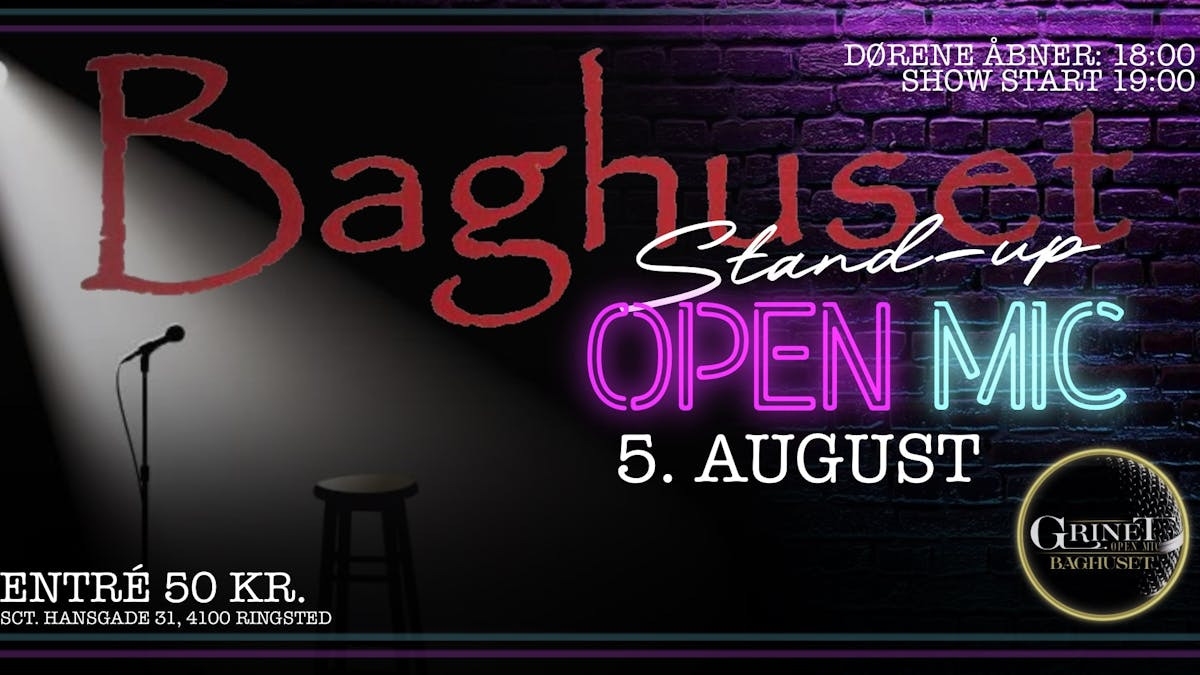 Stand-up open mic i Baghuset: En aften fyldt med latter