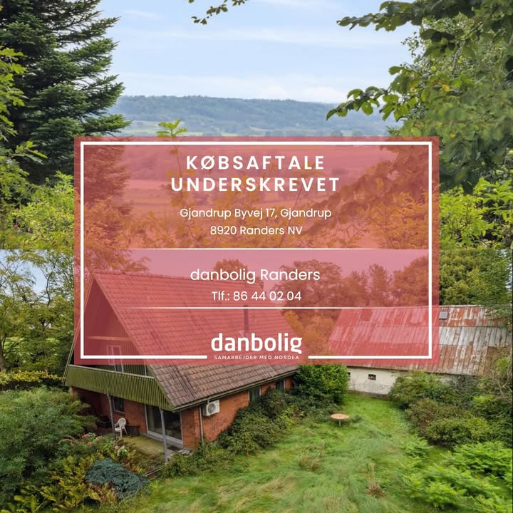Danbolig Randers annoncerer underskrevet købsaftale i Gjandrup