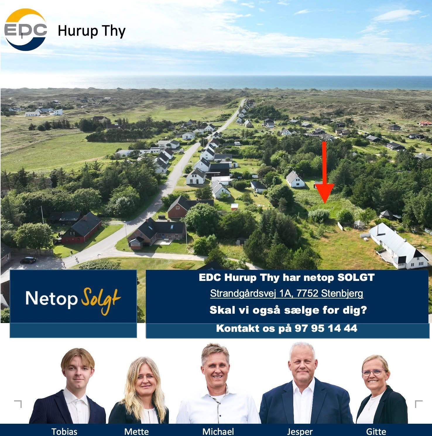 EDC Hurup Thy sælger fritidsgrund: Tillykke til køber og sælger