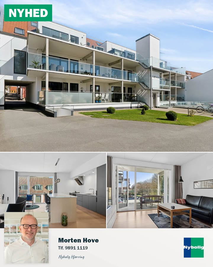 Nybolig Hjørring præsterer moderne ejerlejlighed i hjertet af Hjørring