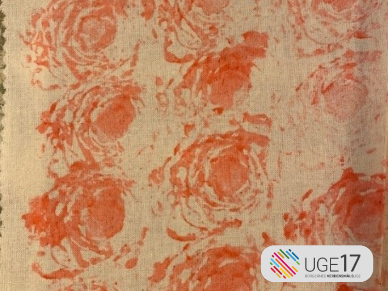 Lav kreative stoftryk med frugt og grøntsager på Bibliotek+