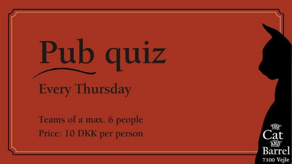 Pub quiz hos The Cat & Barrel hver torsdag: Kom og test din viden om katte